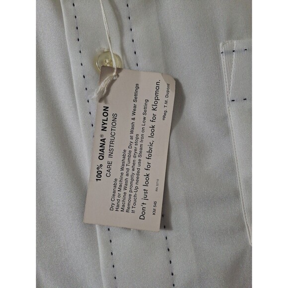 Vintage Enro Shirt Men's XL Fashion Knit Qiana Klopman Nylon Off White NWT - Picture 5 of 10